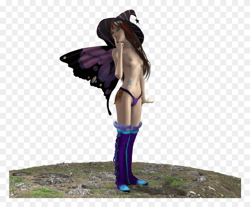 1281x1047 Fee Naked Wing Beautiful Magic Image Fee Naked, Clothing, Apparel, Costume HD PNG Download