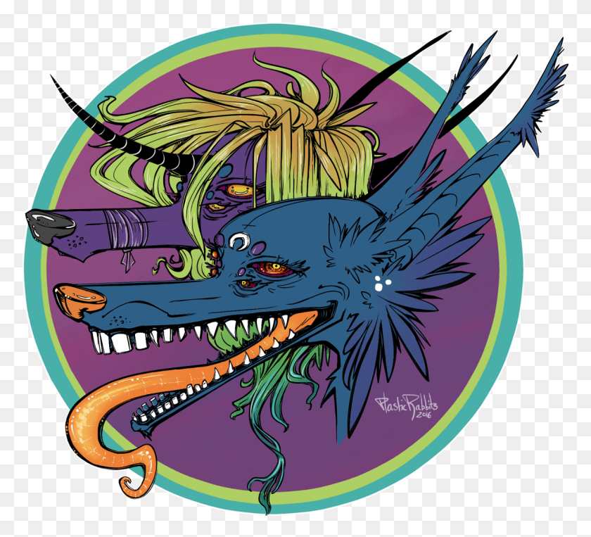 1185x1069 Feed The Beast Illustration, Dragon, Purple HD PNG Download