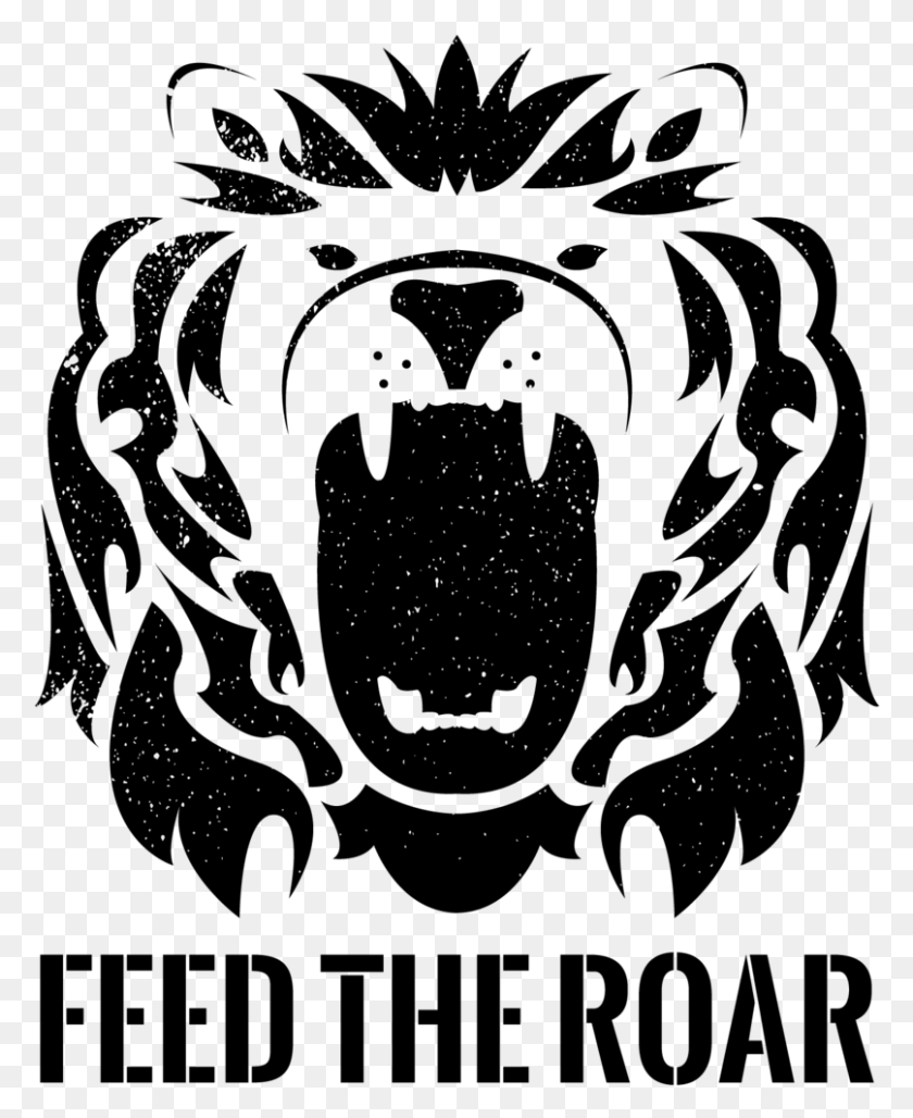 807x1002 Feed The Roar Logo Option 4 Illustration, Gray, World Of Warcraft HD PNG Download
