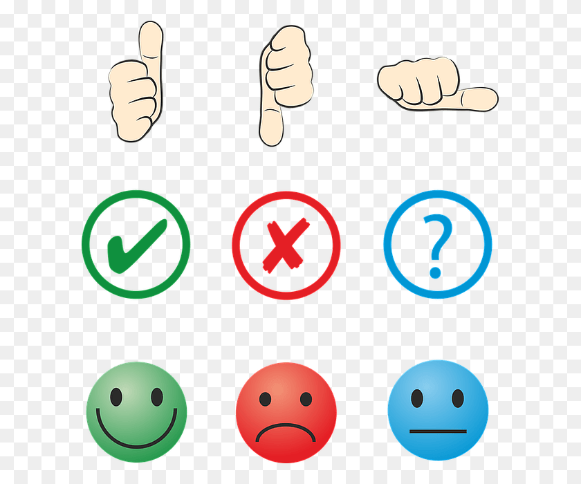 603x640 Feedback Opinion Gut Bad Neutral Thumb High Good Neutral Bad Icons, Hand, Text, Symbol HD PNG Download