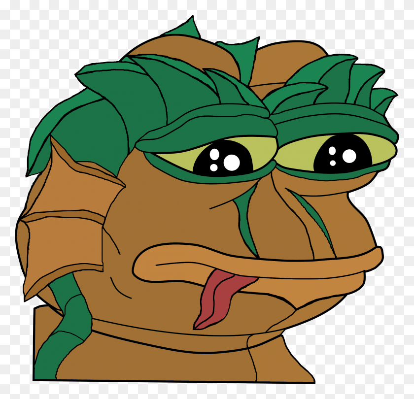 2297x2211 Feelsbadman Imgur Pepe The Frog, Лицо, Зеленый, Растительность Hd Png Скачать