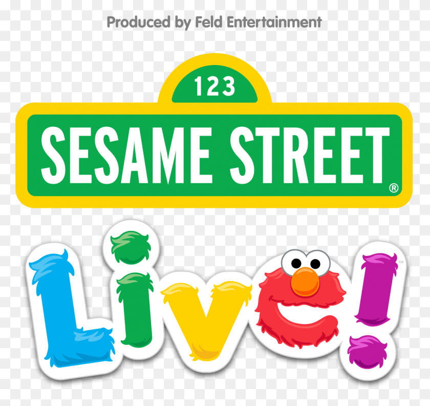 1295x1217 Feld Entertainment Sesame Street Live Sesame Street Sign, Label, Text, Advertisement HD PNG Download