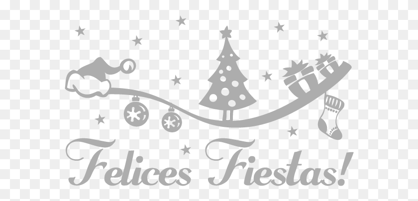 582x344 Felices Fiestas Felices Fiestas White, Tree, Plant, Poster HD PNG Download