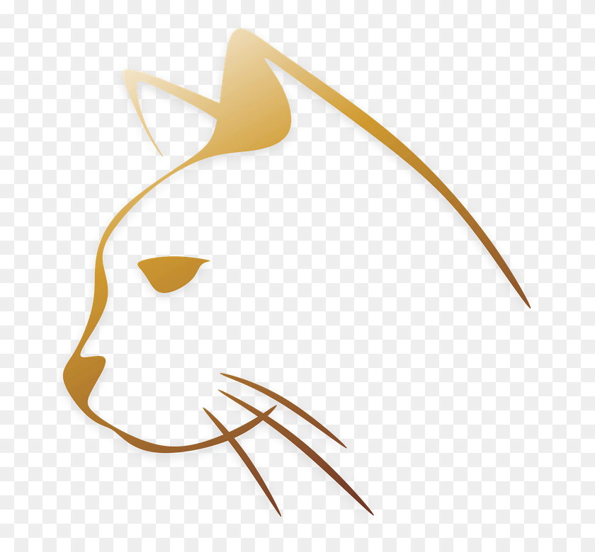 691x720 Descargar Png Feline Clipart Cat Logo Black Cat Head Dibujo, Hacha, Herramienta, Etiqueta Hd Png