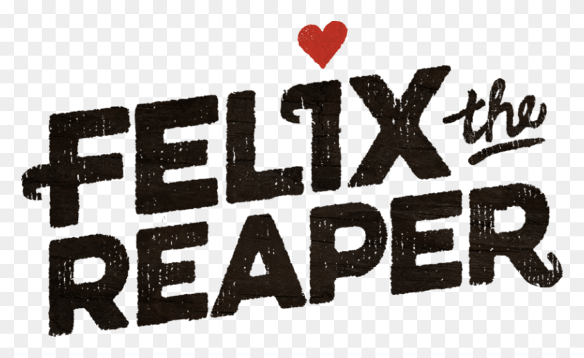 816x477 Felix The Reaper Preview Death Becomes You Heart, Text, Alphabet, Rug HD PNG Download
