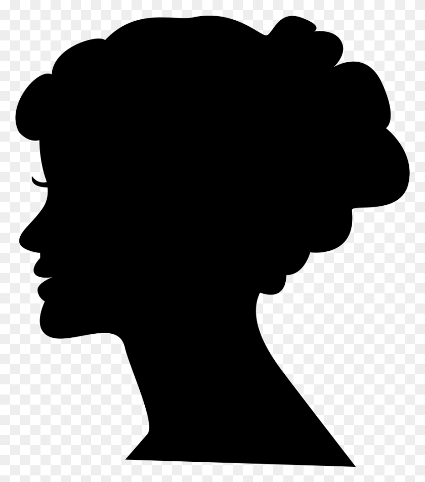 856x981 Female Head Silhouette, Person, Human HD PNG Download