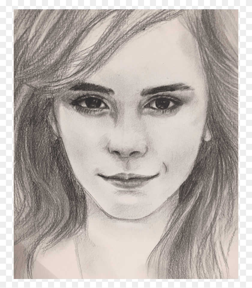751x901 Female Portrait Sketch, Person, Human HD PNG Download