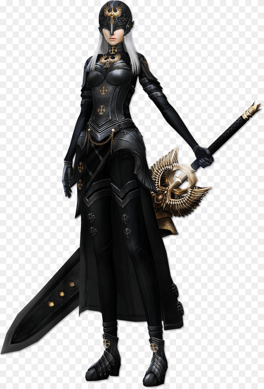 981x1447 Female Rogue Warhammer, Sword, Weapon, Adult, Person Sticker PNG