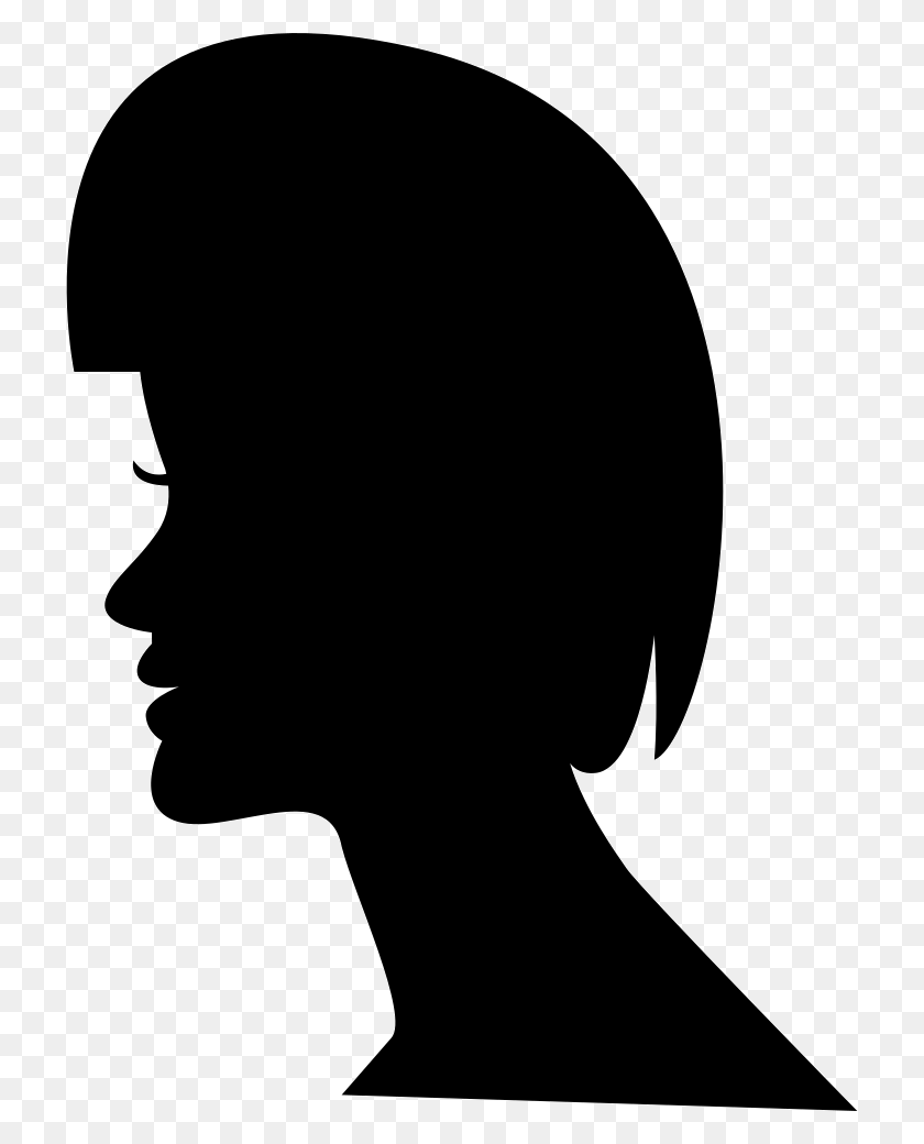 720x980 Female Short Hair On Head Silhouette Comments Male Head Profile Silhouette, Person, Human HD PNG Download