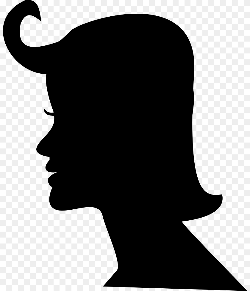 823x980 Female Short Hair Silhouette Of Woman Head Stencil, Adult, Person Transparent PNG
