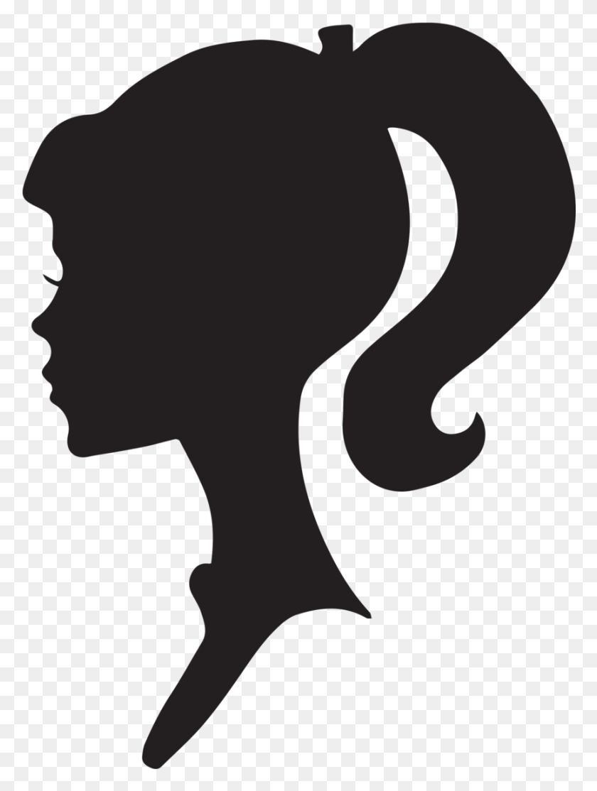 863x1167 Female Silhouette Head Girl Icon Transparent, Person, Human HD PNG Download