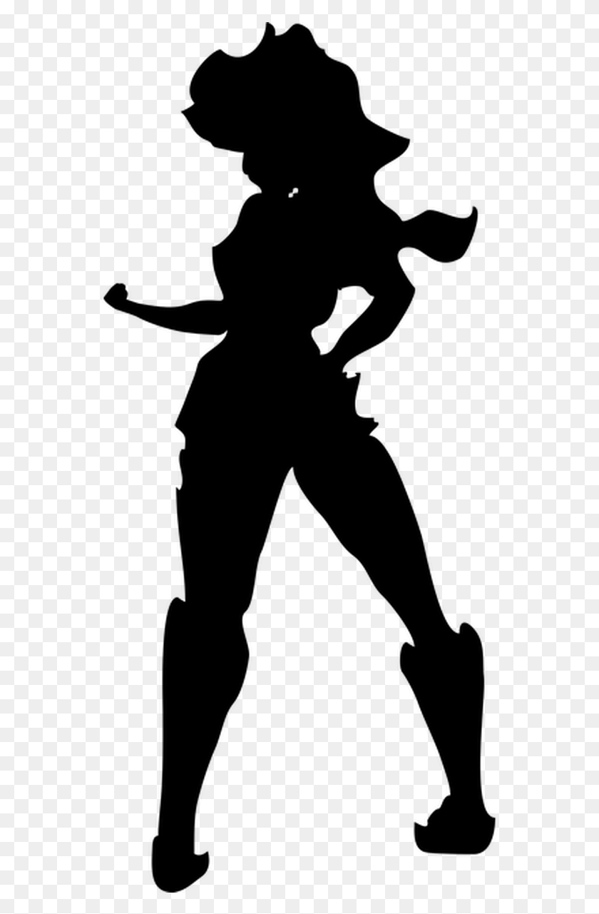 563x1221 Female Superhero Silhouette, Gray, World Of Warcraft HD PNG Download