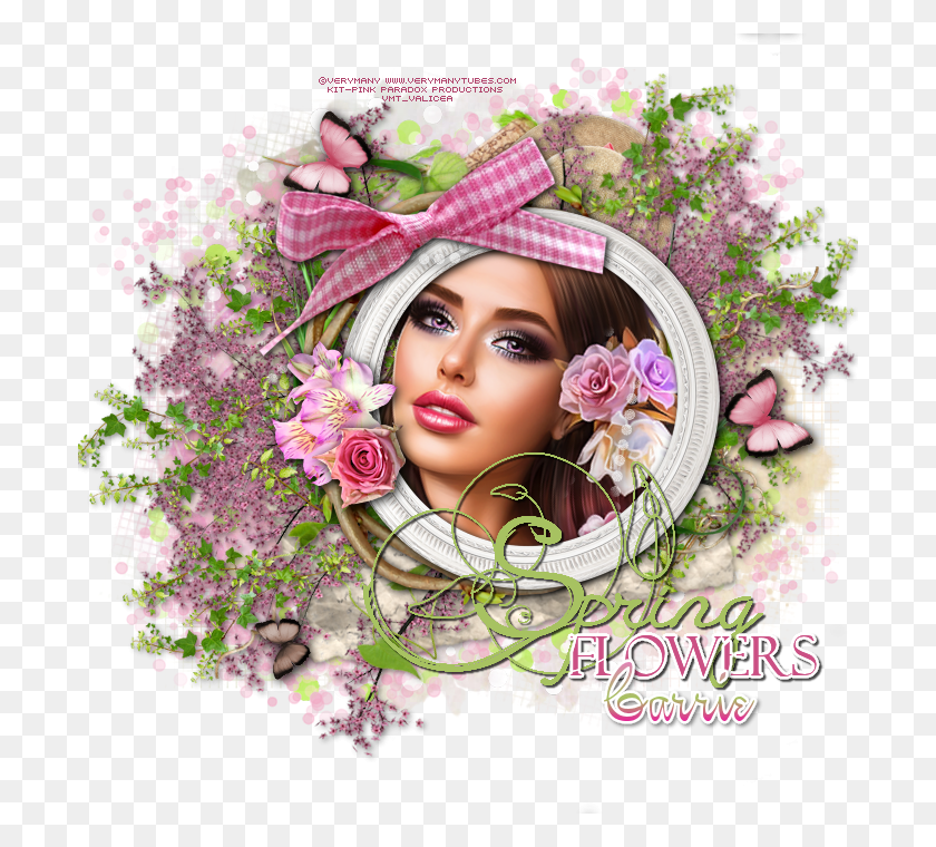 700x700 Feminine Flourish By Pink Paradox Productions Found Floral Design, Face, Person, Human HD PNG Download