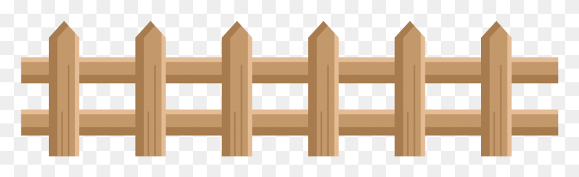 1274x325 Fence Clipart, Picket, Gate, Wood HD PNG Download