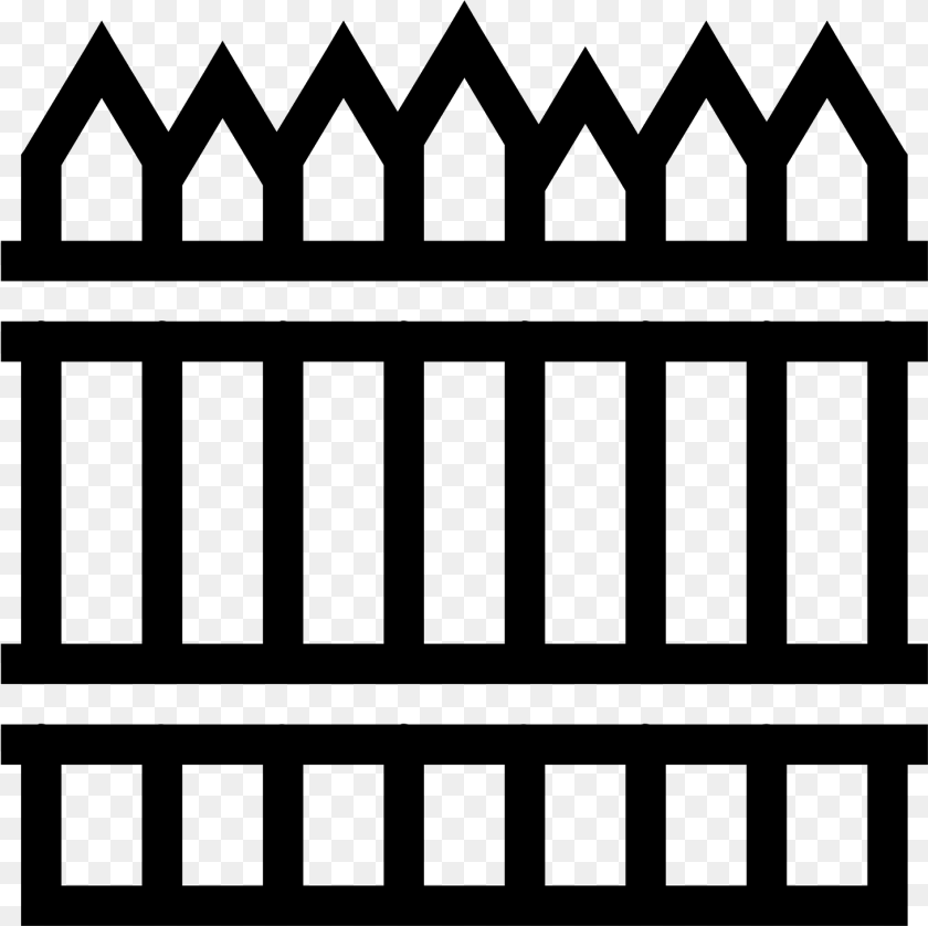 1462x1459 Fence Icon Icon, Gray PNG