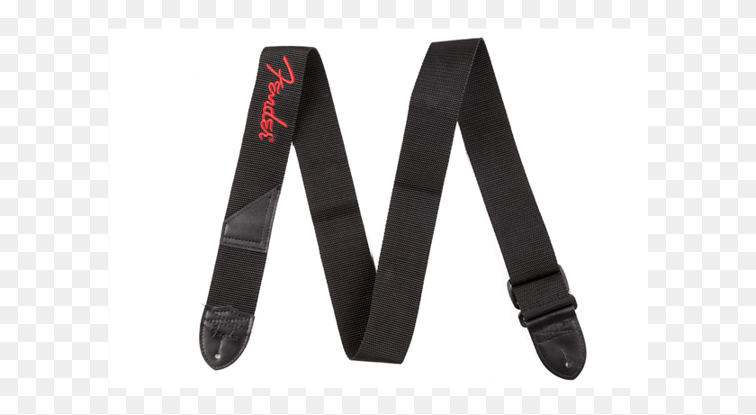 601x401 Fender 2 Black Poly Strap With Red Fender Logo Guitar, Suspenders HD PNG Download