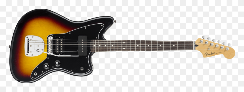 2400x798 Fender Blacktop Jazzmaster Sunburst, Гитара, Досуг, Музыкальный Инструмент Png Скачать
