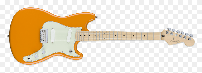 1836x579 Fender Duo Sonic Capri Orange Fender Duo Sonic Capri Orange, Гитара, Досуг, Музыкальный Инструмент Hd Png Скачать