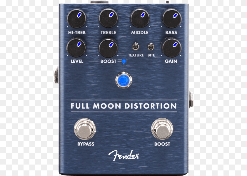 Fender Full Moon Distortion Pedal, Electronics, Remote Control, Stereo, Amplifier Sticker PNG
