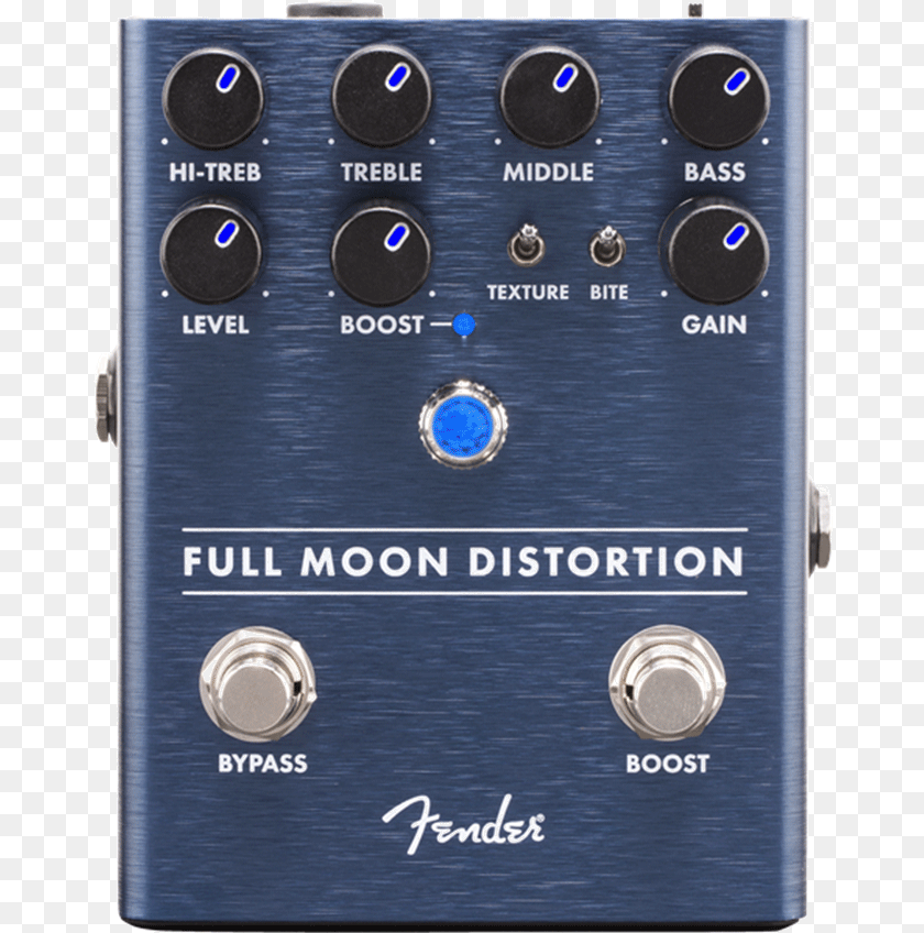 Fender Full Moon Distortion Pedal, Electrical Device, Switch, Amplifier, Electronics PNG