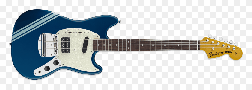 1845x571 Fender Kurt Cobain Mustang Squier Bullet Mustang Hh Impb, Гитара, Досуг, Музыкальный Инструмент Hd Png Скачать