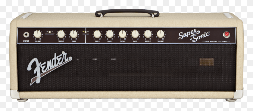 2400x954 Fender Super Sonic 60 Head Fender Super Sonic Head, Усилитель, Электроника, Варочная Панель Png Скачать