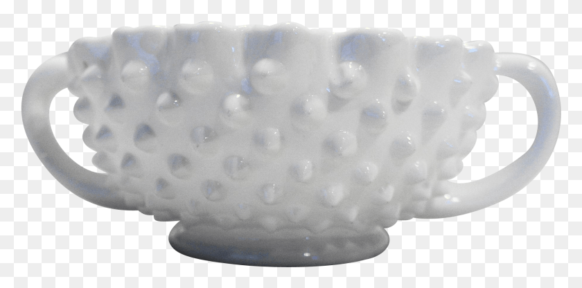 1829x836 Fenton Hobnail Milk Glass Nut Bowl Handled, Мяч Для Гольфа, Гольф, Мяч Png Скачать