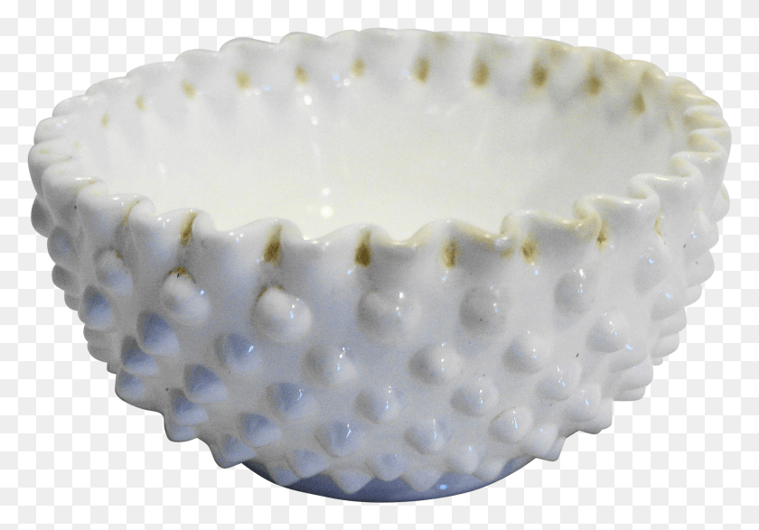 1798x1215 Fenton Hobnail White Milk Glass Cereal Bowl 5 В Керамике, Торт Ко Дню Рождения, Торт, Десерт Png Скачать