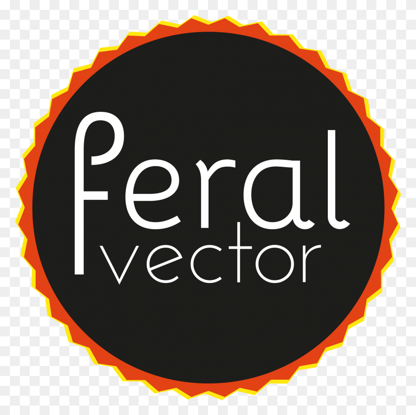 1849x1847 Feral Vector Logo 2048 Circle, Label, Text, Word HD PNG Download