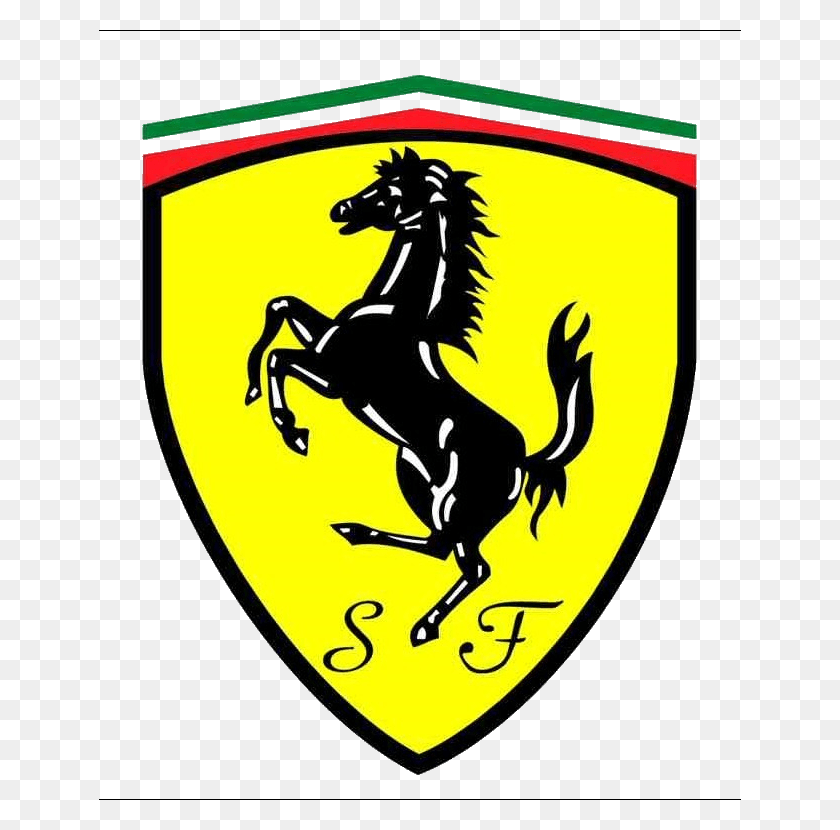 642x770 Ferrari Racing Days Back In The Uk В 2014 Году Мой Автомобиль Ferrari Logo Черно-Белый Вектор, Символ, Товарный Знак, Лошадь Hd Png Скачать