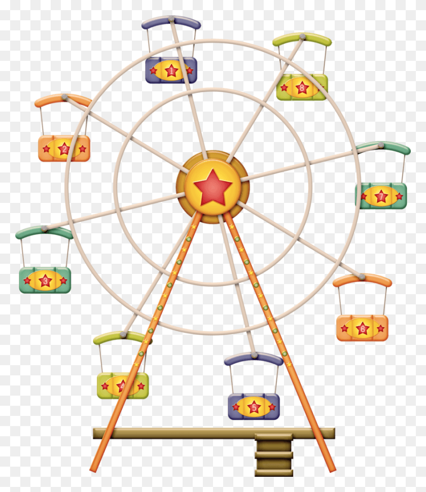 877x1024 Ferris Wheel Transparent Background Circle, Bow, Game, Darts HD PNG Download