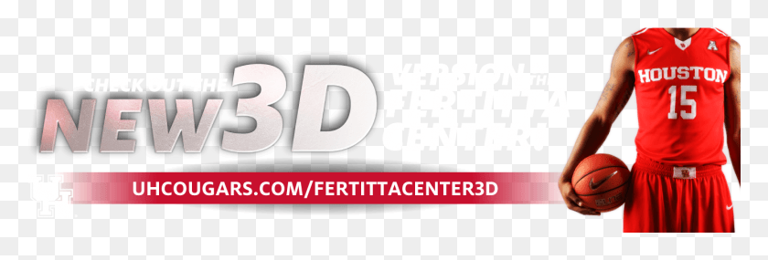 1387x401 Fertitta Center 3d Sliders Graphics, Person, Human, Text HD PNG Download