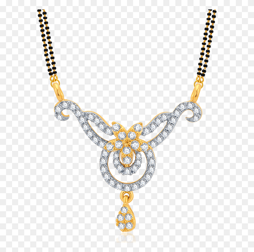 595x775 Festival Of Diamond Diamond Mangalsutra Pendant Source Diamond Mangalsutra Transparent, Necklace, Jewelry, Accessories HD PNG Download