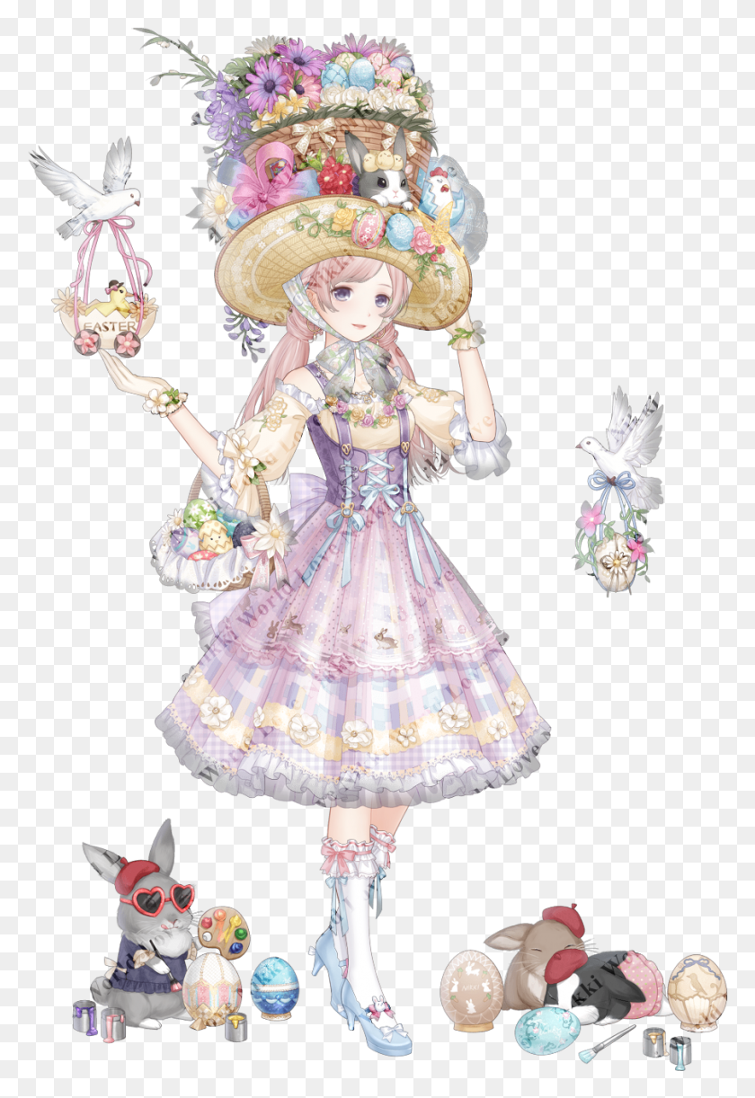 900x1341 Festival Spring Fantasia Love Nikki Easter Bunny, Doll, Toy, Barbie HD PNG Download