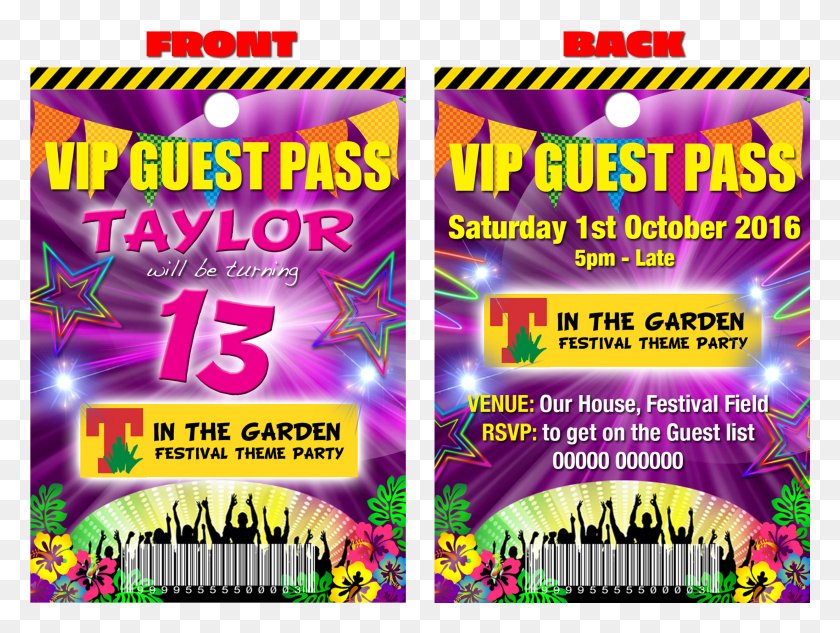 2200x1617 Festival Theme Party Pink Vip Guest Party Lanyard Flyer HD PNG Download