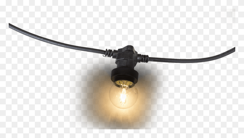 980x523 Festoon Lights Clipart Transparent Background Transparent String Of, Ceiling Fan, Appliance, Light HD PNG Download