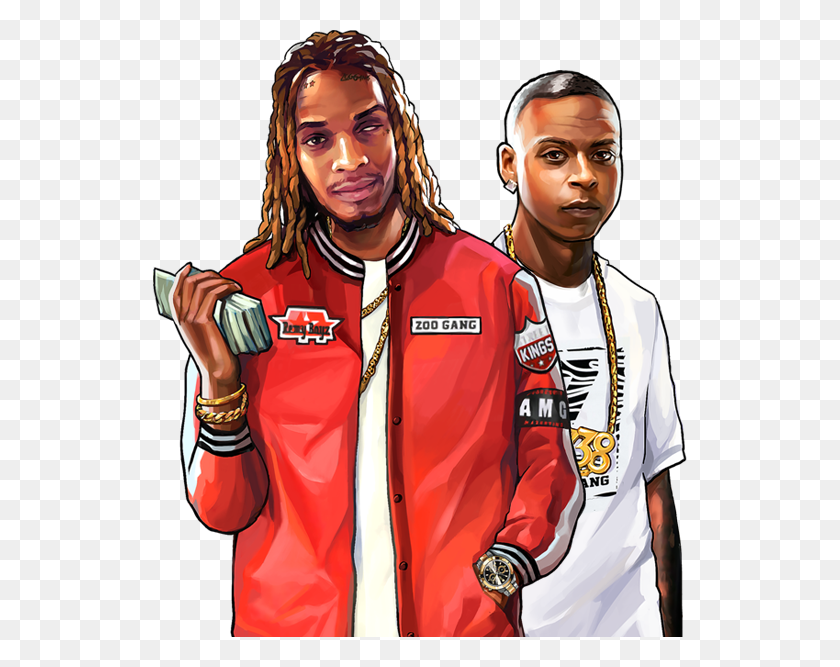 534x607 Fetty Wap And Monty Crew, Ropa, Ropa, Persona Hd Png