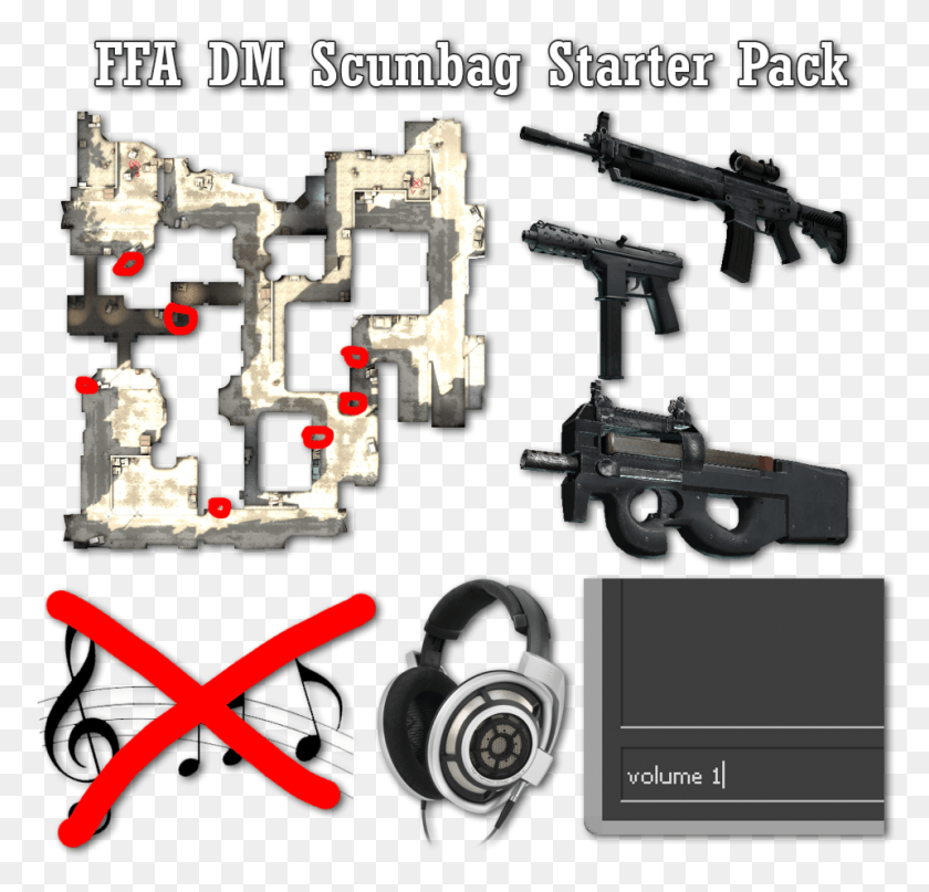 959x919 Ffa Dm Scumbag Starter Pack Firearm, Machine, Plumbing, Gun HD PNG Download