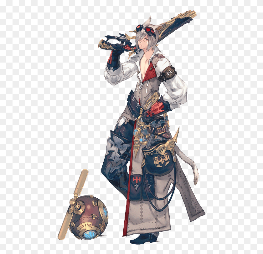 476x752 Ffxiv Machinist Artwork Final Fantasy Machinist, Person, Human, People HD PNG Download