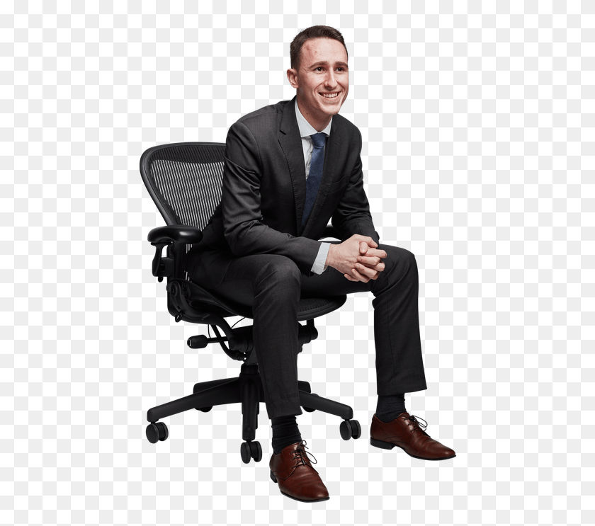454x683 Fg Main Sitting Person Transparent Chair, Clothing, Apparel, Tie HD PNG Download