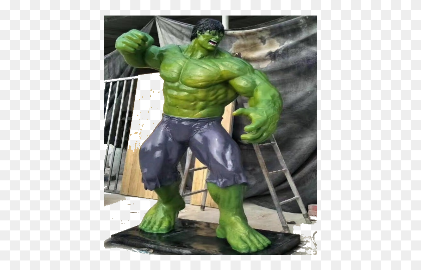 426x479 Fiber Hulk Statues Hulk Uncle, Person, Human, Hand HD PNG Download