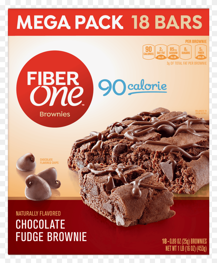 1467x1801 Fiber One 90 Calorie Chocolate Fudge Brownie Mega Pack Fiber One Brownie, Dessert, Food, Cocoa HD PNG Download