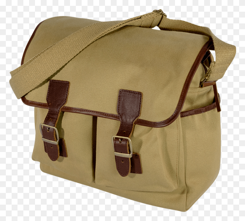 817x730 Field Bag Messenger Bag, Canvas, Khaki, Backpack HD PNG Download
