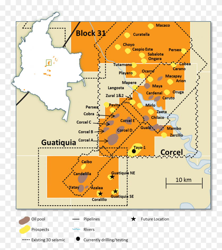 790x899 Campo Candelilla Colombia Petrominerales Corcel, Mapa, Diagrama, Parcela Hd Png