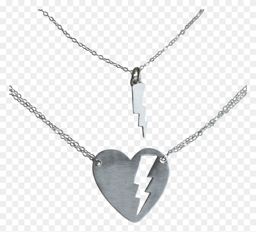 1001x901 Fierce Heart Necklace With Lightning Bolt Heart Necklace With Lightning Bolt, Jewelry, Accessories, Accessory HD PNG Download