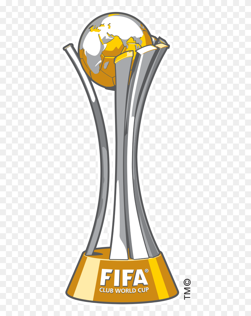439x997 Fifa Clipart Sport Trophy Fifa Club World Cup Logo, Road, Glass, Horn HD PNG Download
