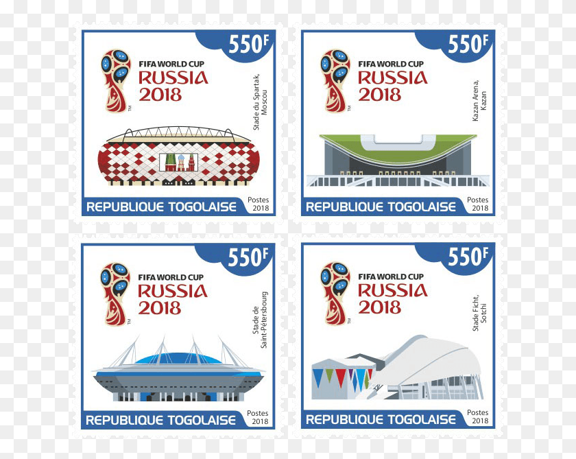 632x609 Fifa World Cup Russia, Postage Stamp HD PNG Download