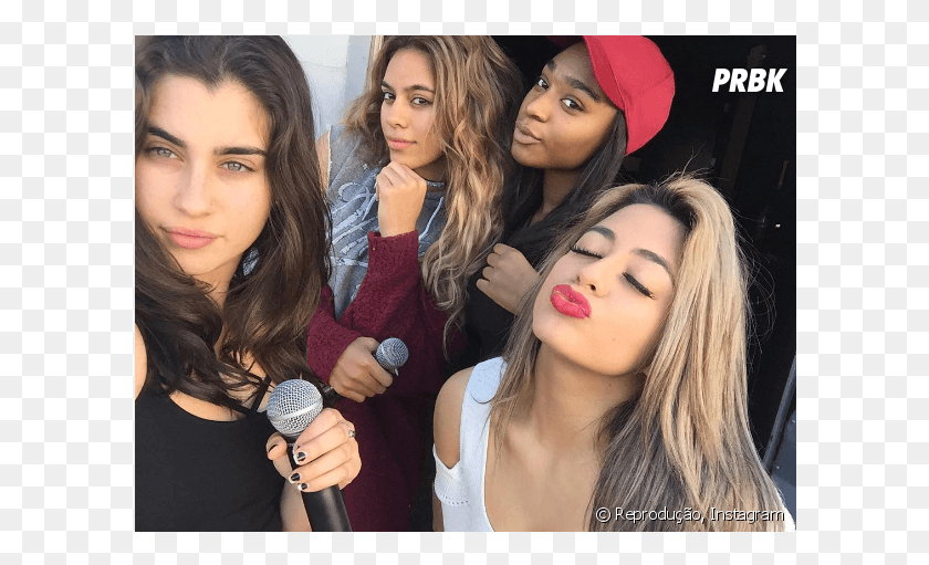 600x451 Fifth Harmony Fifth Harmony Group Pics 2017, Microphone, Electrical Device, Person HD PNG Download