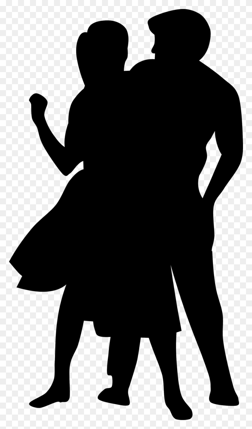 958x1681 Fifties Dance Cliparts People Dancing Silhouette Free, Gray, World Of Warcraft HD PNG Download