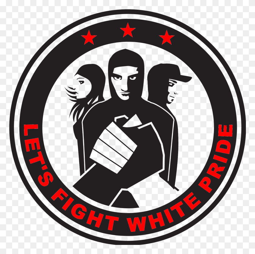 1573x1570 Fight White Pride Good Night White Pride, Label, Text, Logo HD PNG Download